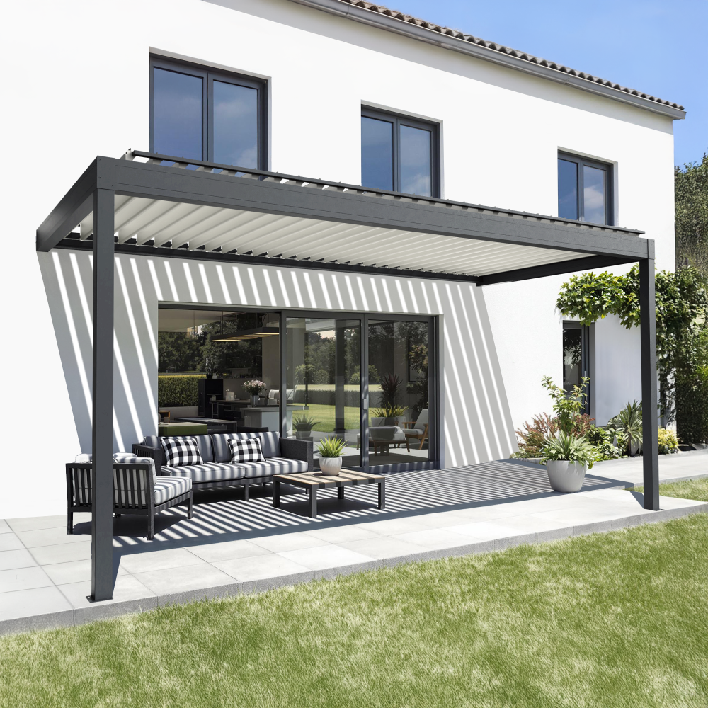 Pergola bioclimatique MAMBO 2 perpendiculaire