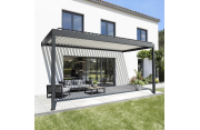 Pergola bioclimatique MAMBO 2 perpendiculaire Euralys - 1