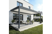 Pergola bioclimatique MAMBO 3 perpendiculaire Euralys - 1