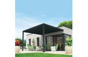 Pergola bioclimatique autoportée BOOGIE Motorisée à télécommande Euralys - 2