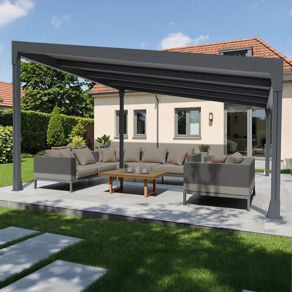 Pergola polycarbonate autoportée CHARLESTON Euralys - 1