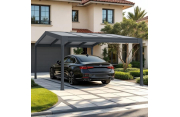 Pergola polycarbonate autoportée 2 pentes CHARLESTON Euralys - 4