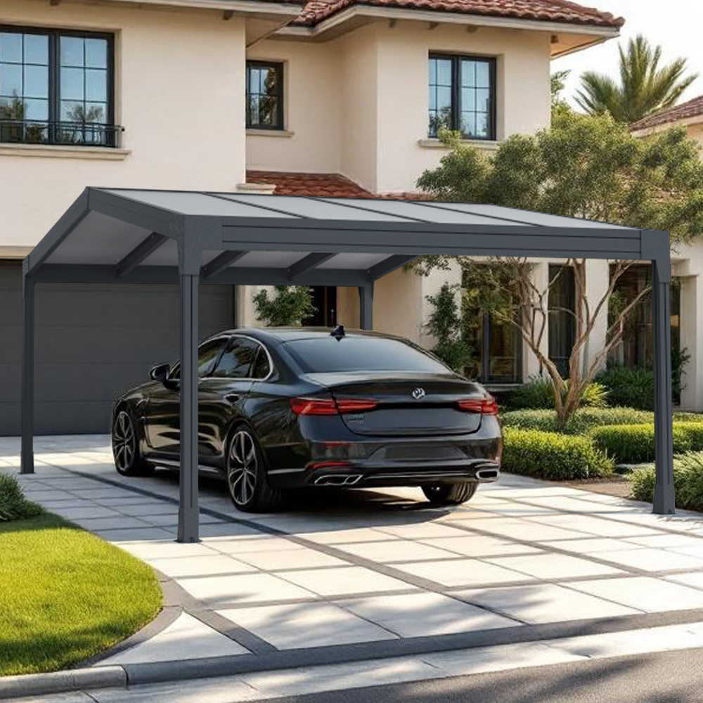 Pergola polycarbonate autoportée 2 pentes CHARLESTON Euralys - 4