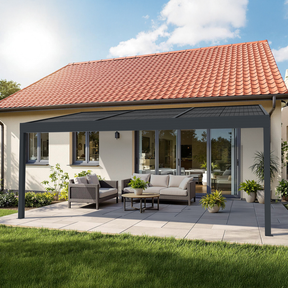 Pergola photovoltaïque TANGO - paysage Euralys - 1