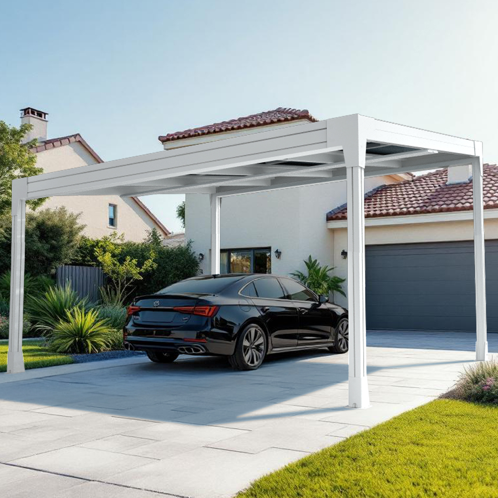 Pergola photovoltaïque autoportée TANGO - paysage Euralys - 2