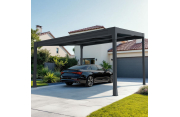 Pergola photovoltaïque autoportée TANGO - paysage Euralys - 1