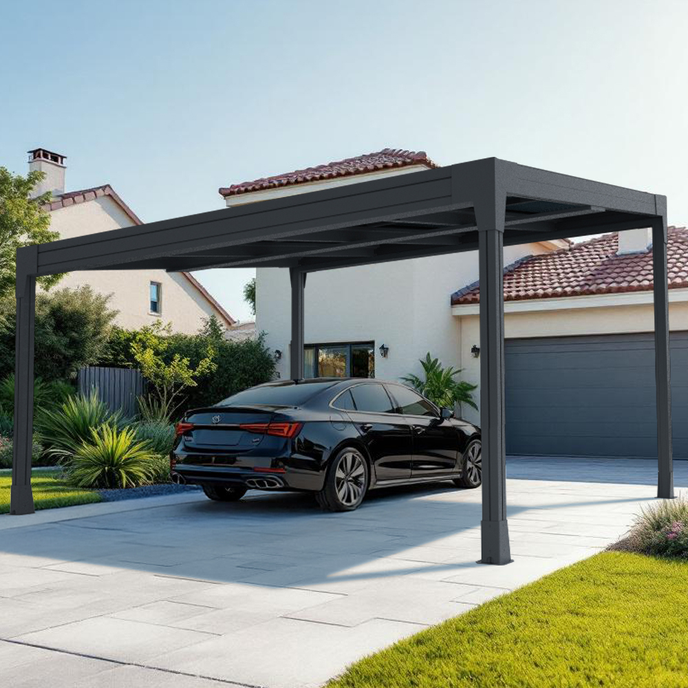 Pergola photovoltaïque autoportée TANGO - paysage Euralys - 1