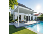 Pergola bioclimatique autoportée BOOGIE Motorisée à télécommande