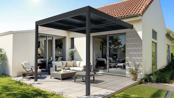 Pergola solaire photovoltaïque