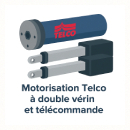 Motorisation ©Telco à double vérin et télécommande