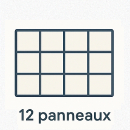 12 panneaux